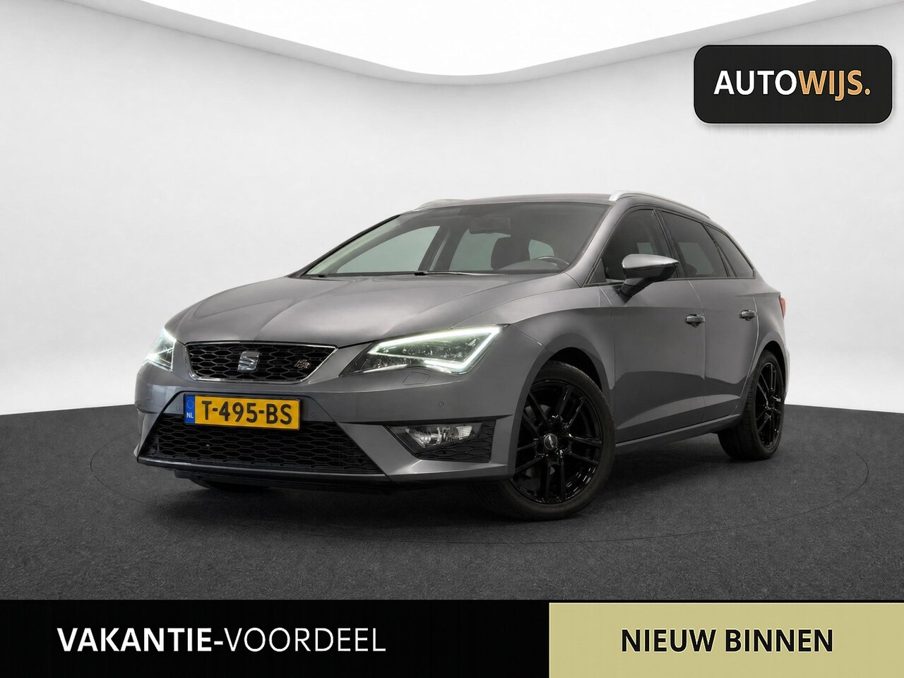 SEAT Leon ST - 1.4 EcoTSI FR|AUT|LED|150PK|NAVI|PDC|STOELVERW|GOED ONDERHOUDEN - AutoWereld.nl