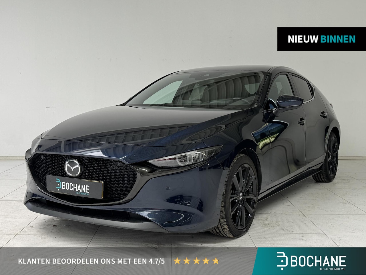 Mazda 3 - 2.0 e-SkyActiv-X M Hybrid 180 Luxury | BOSE-Audio | Camera | Leder | Navigatie | Stoelverw - AutoWereld.nl