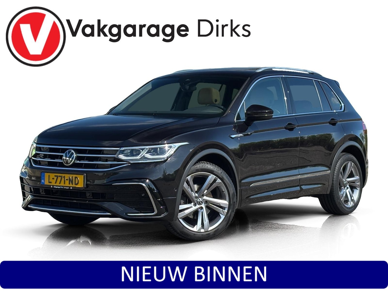 Volkswagen Tiguan - 1.5 TSI R-Line Bns+ ✅ Pano ✅ Leder ✅ IQ-Light - AutoWereld.nl