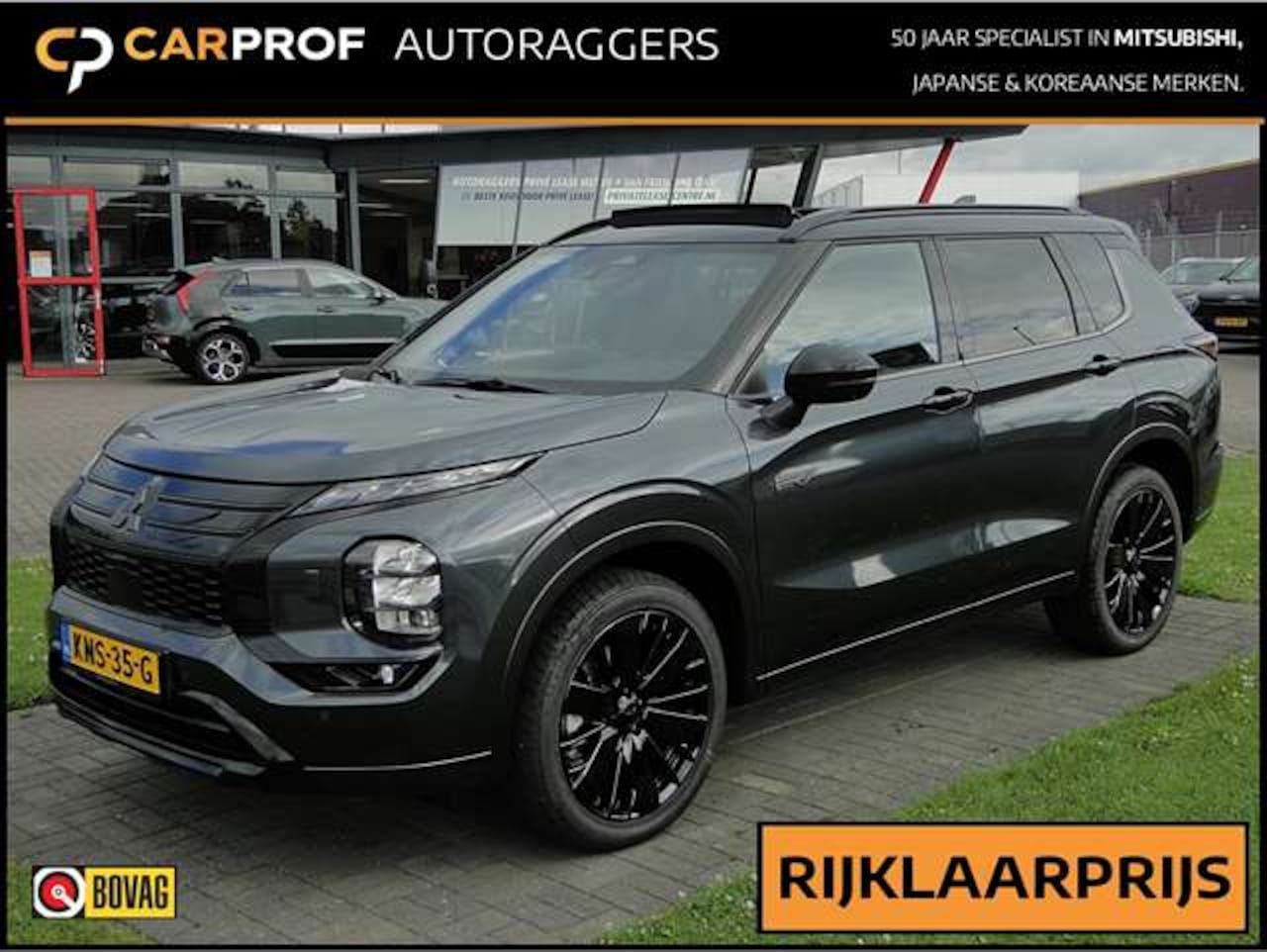 Mitsubishi Outlander - 2.4 PHEV 306pk Black Edition Panoramadak Leer Stoelkoeling MY2026! - AutoWereld.nl