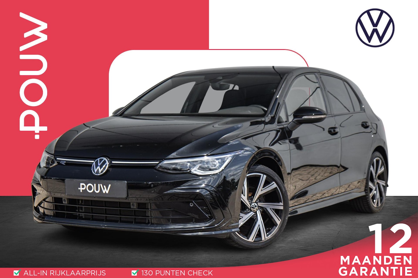 Volkswagen Golf - 1.5 eTSI 130pk DSG R-Line Business | Achteruitrijcamera | 18" Velgen | Stoel & Stuurverwar - AutoWereld.nl