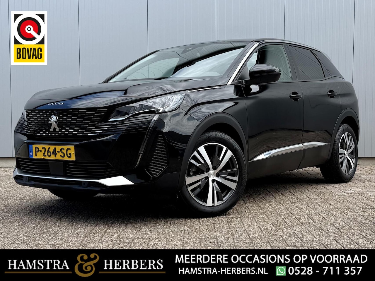 Peugeot 3008 - 1.2 PureTech Allure Business zwart automaat - AutoWereld.nl