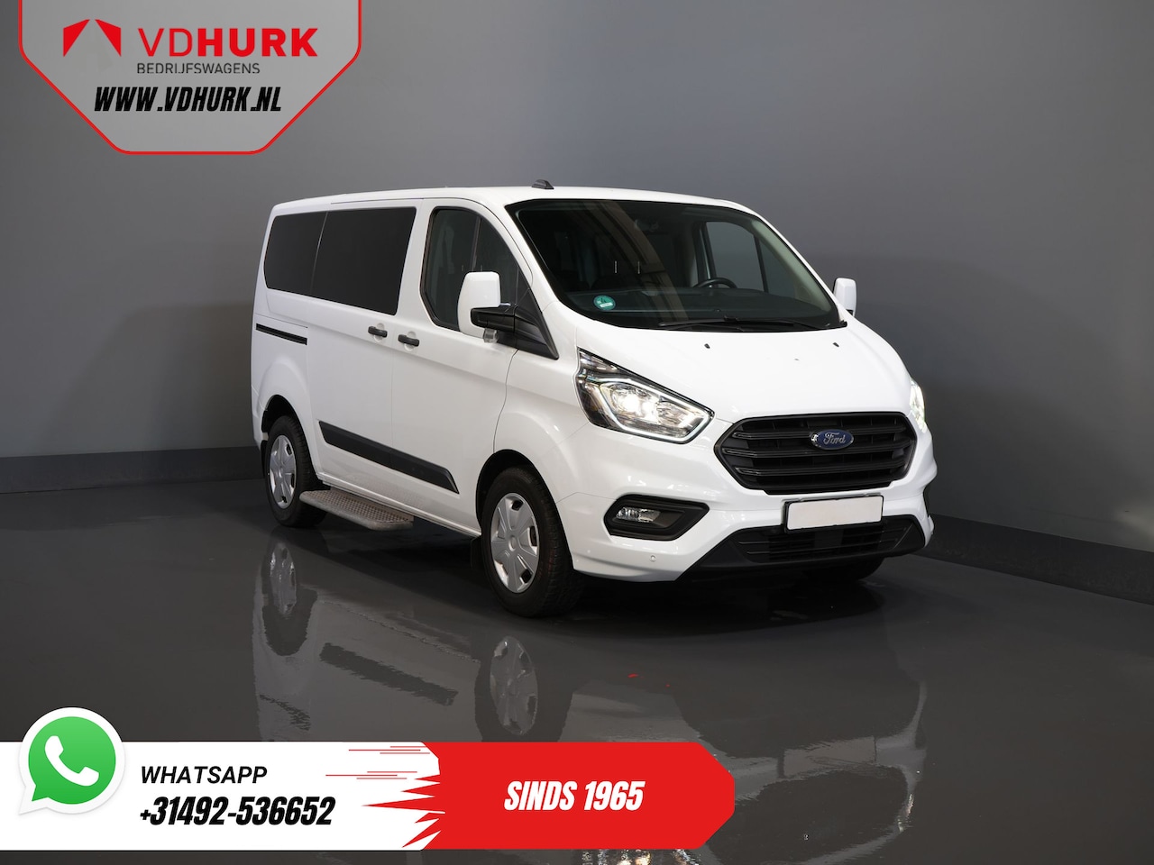 Ford Transit Custom Tourneo - 2.0 TDCI €28.352,- incl. BTW/BPM Trend Combi/ Kombi/ 9 Persoons/ 9 P/ Cruise/ PDC/ Airco - AutoWereld.nl