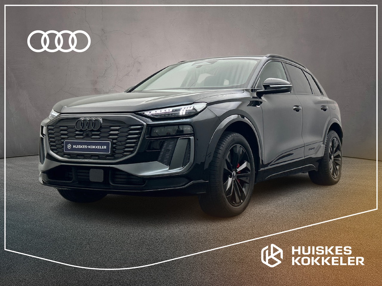 Audi Q6 SQ6 e-tron - e-tron 252pk Advanced edition - ACTIE - HK Black Edition - Rode Remzadels - Zwarte wielen- - AutoWereld.nl