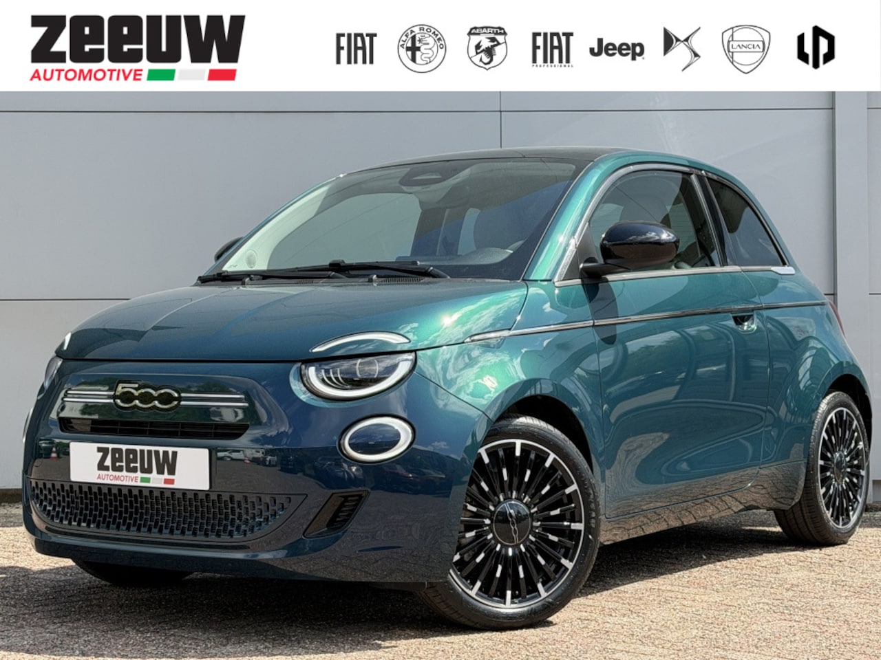 Fiat 500 - 1.0 Hybrid La Prima | Leder | Navi | Camera | Carplay | 17" - AutoWereld.nl