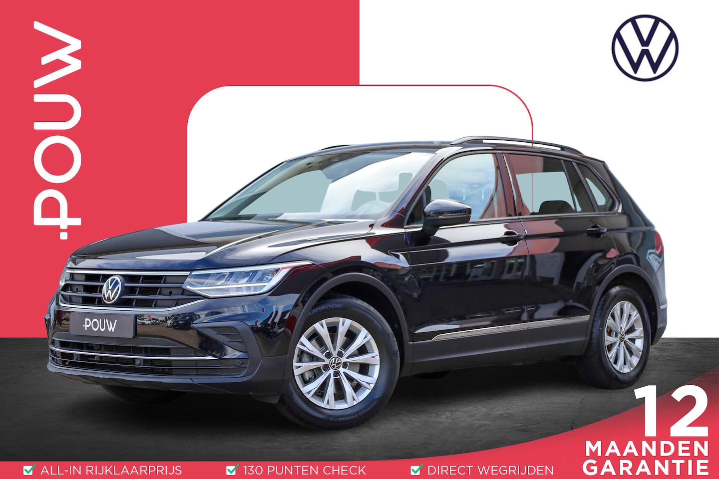 Volkswagen Tiguan - 1.5 TSI 150pk DSG Life | Parkeersensoren | Cruise Control Adaptief | Apple Carplay / Andro - AutoWereld.nl