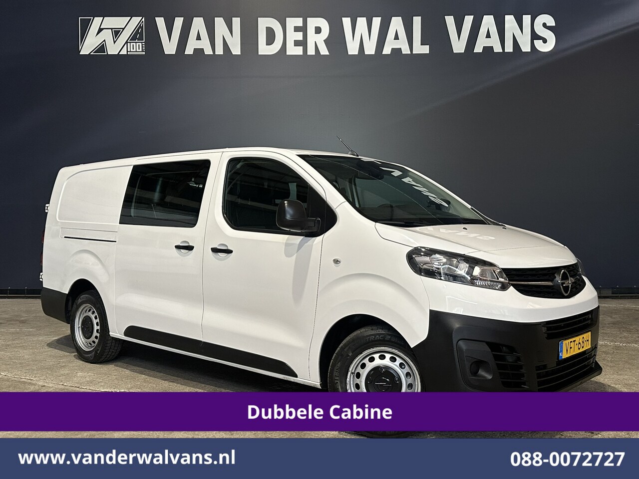 Opel Vivaro - 2.0 CDTI 123pk L3H1 Dubbele Cabine Euro6 Airco | 6-Zits | Camera | Cruisecontrol 2500kg Tr - AutoWereld.nl