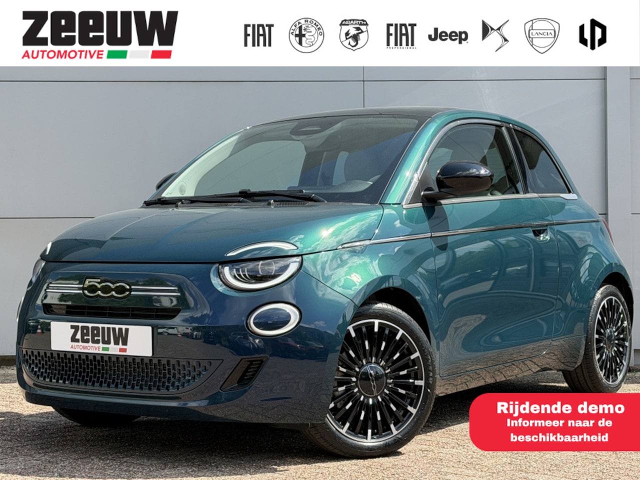 Fiat 500 - 1.0 Hybrid La Prima | Leder | Navi | Camera | Carplay | 17" - AutoWereld.nl