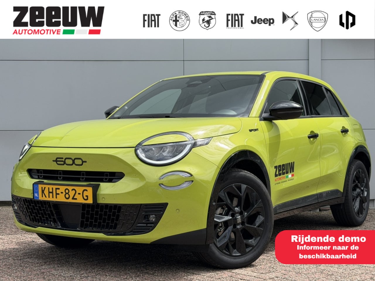 Fiat 600 - 1.2 Hybrid 145 PK Sport | Camera | Carplay | Winter | 18" - AutoWereld.nl