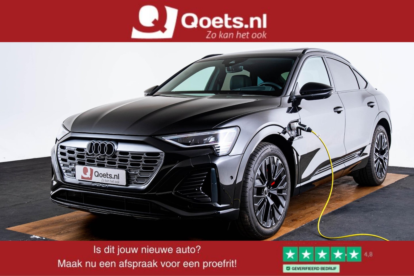 Audi Q8 Sportback e-tron - 55 quattro Advanced Edition 115 kWh Panoramadak - Adaptieve Cruise Control - elektrisch ve - AutoWereld.nl