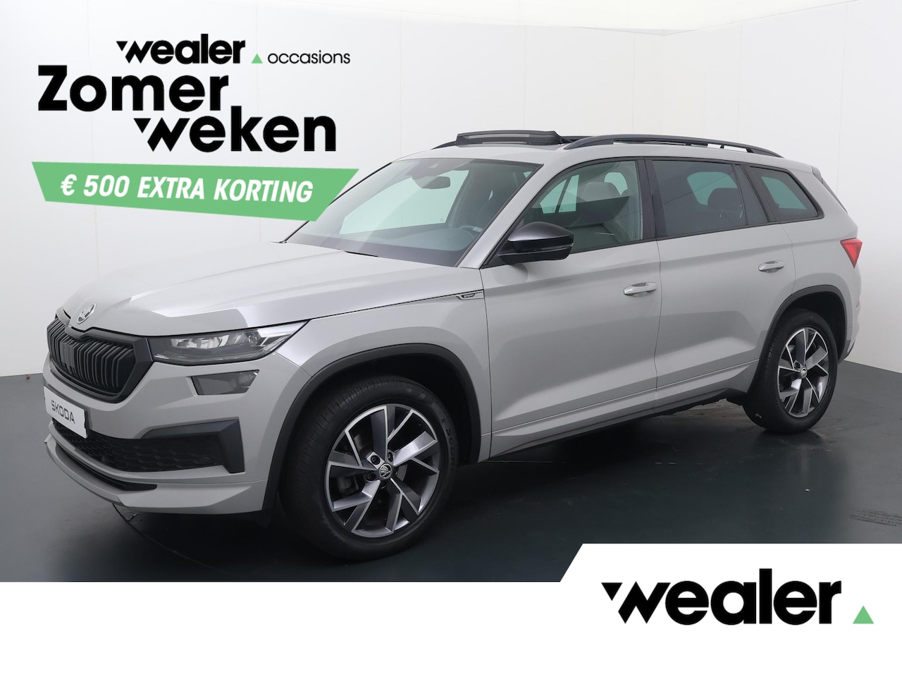 Skoda Kodiaq - 1.5 TSI Sportline Business | 150 PK | Automaat | Trekhaak | Panoramadak | Adaptive Cruise - AutoWereld.nl