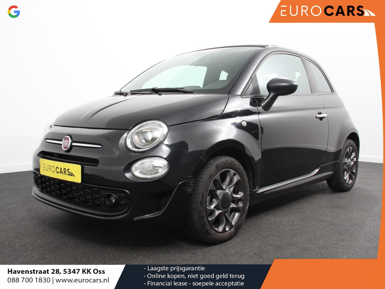 Fiat 500 C - 1.0 Hybrid Star Airco Cruise control Navigatie Parkeersensor achter Radio Apple Carplay/ A - AutoWereld.nl