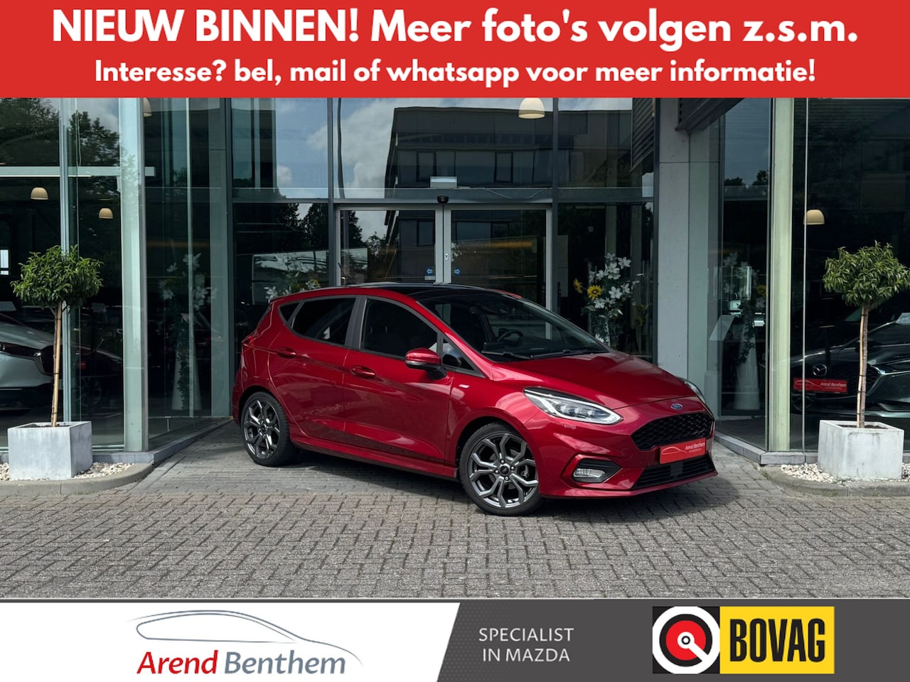 Ford Fiesta - 1.0 EcoBoost ST-Line Clima / Pano / Stoel-Stuur verw / Cruise / Navi / LM-Velgen / Audio - AutoWereld.nl