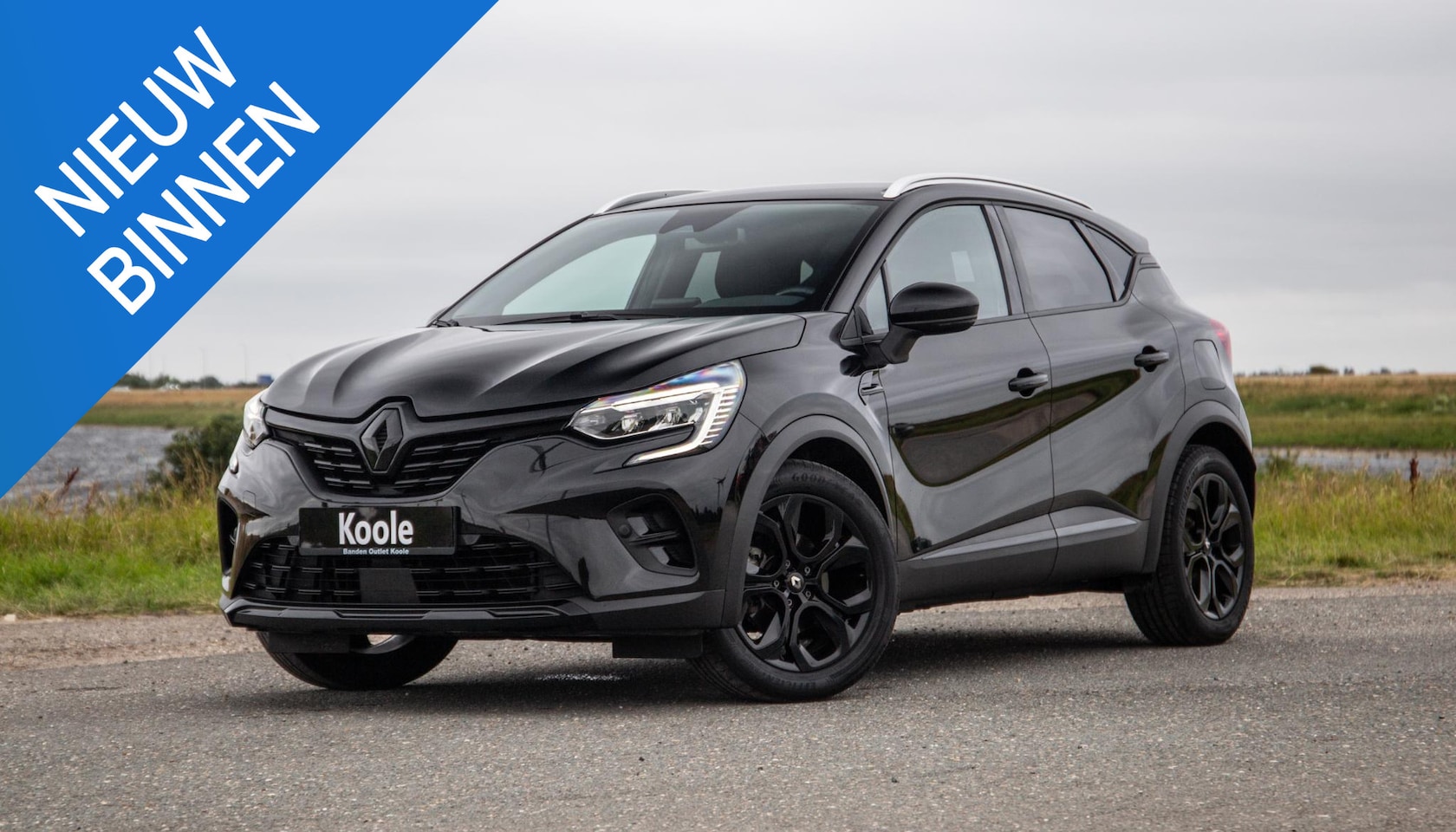 Renault Captur - Renault Captur E-TECH Plug-in Hybrid Rive Gauche BLACK LINE / CRUISE CONTROLE / NAVI / CAR - AutoWereld.nl