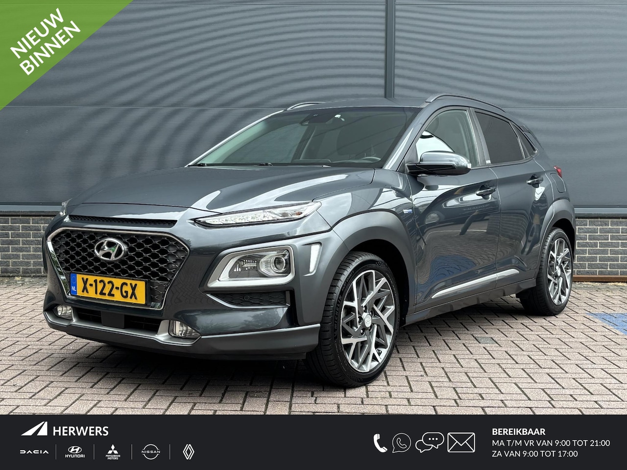 Hyundai Kona - 1.6 GDI HEV Premium / Trekhaak / 1300 kg Trekgewicht / Stoel & Stuurverwarming / Navigatie - AutoWereld.nl