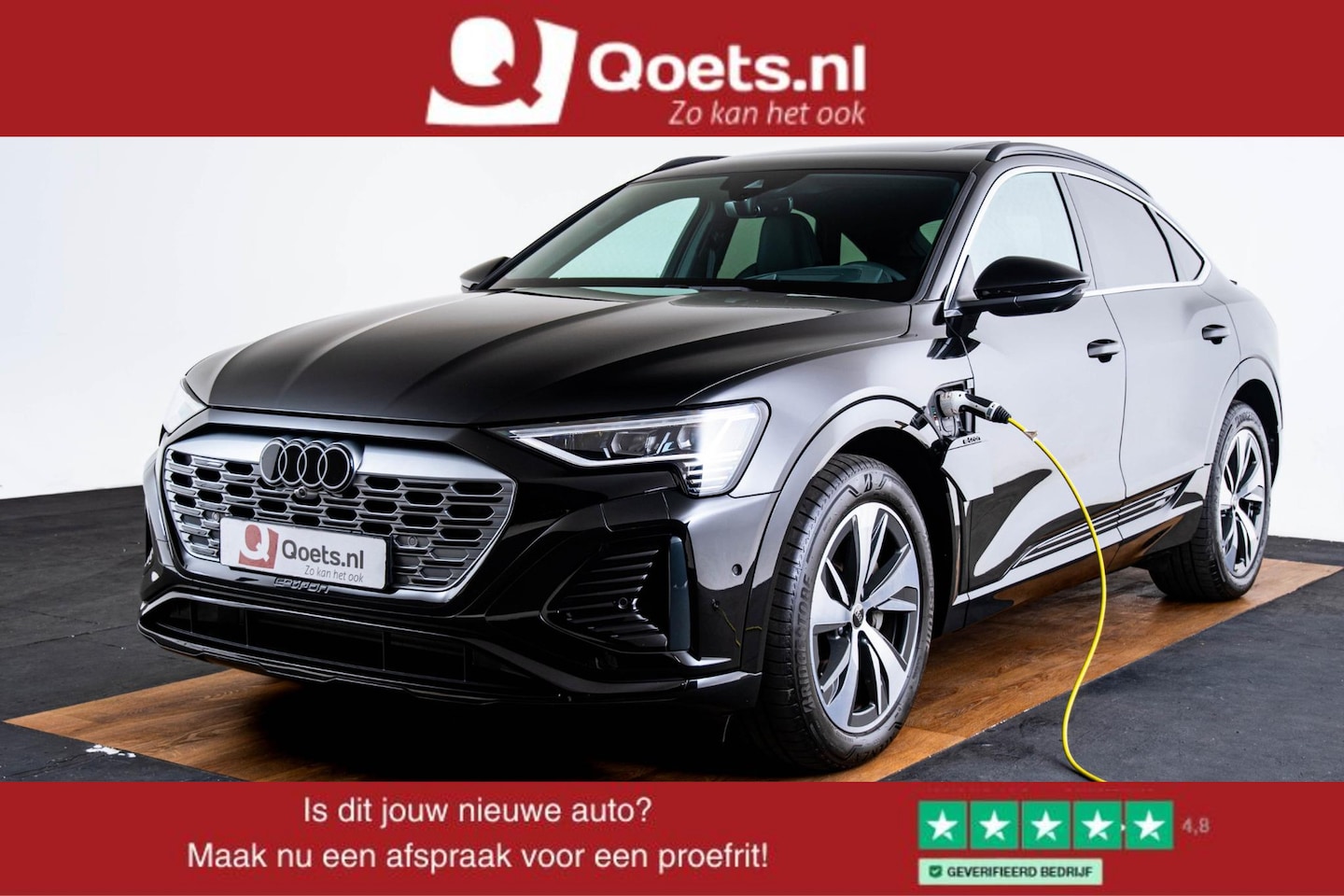 Audi Q8 Sportback e-tron - 55 quattro S Edition 115 kWh Panoramadak - Stoelverwarming/achter - S Sportstoelen - B&O - - AutoWereld.nl