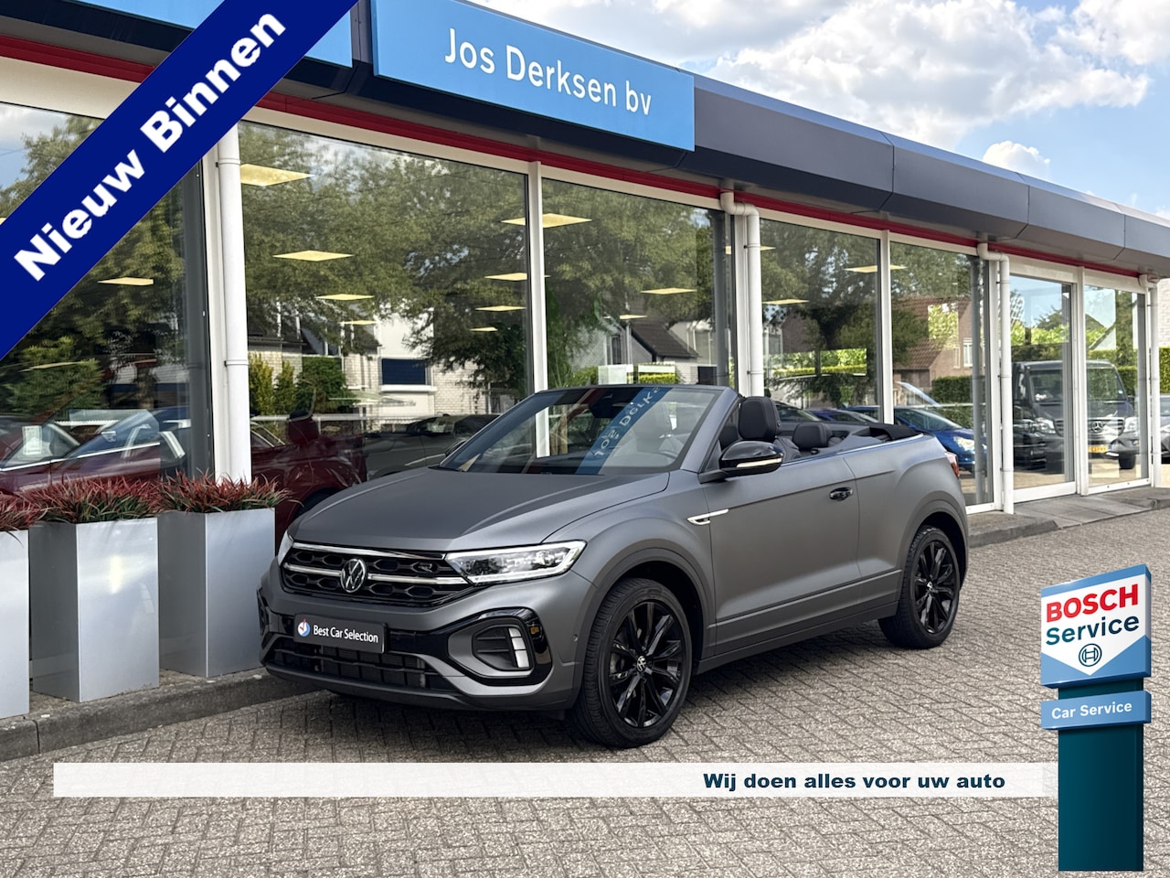 Volkswagen T-Roc Cabrio - 1.5 TSI R-Line DSG Edition Grey Nr. 002/999 - IQ.Light | Blindspot | Stuur/stoelverw. | Ca - AutoWereld.nl