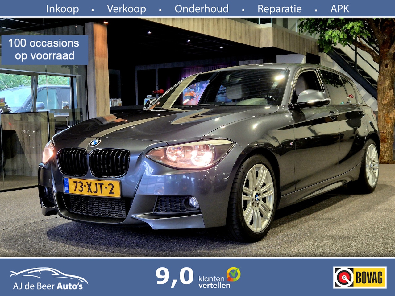 BMW 1-serie - 118i Business M-Sport | Volleder | Airco | Navigatie | Sensoren - AutoWereld.nl
