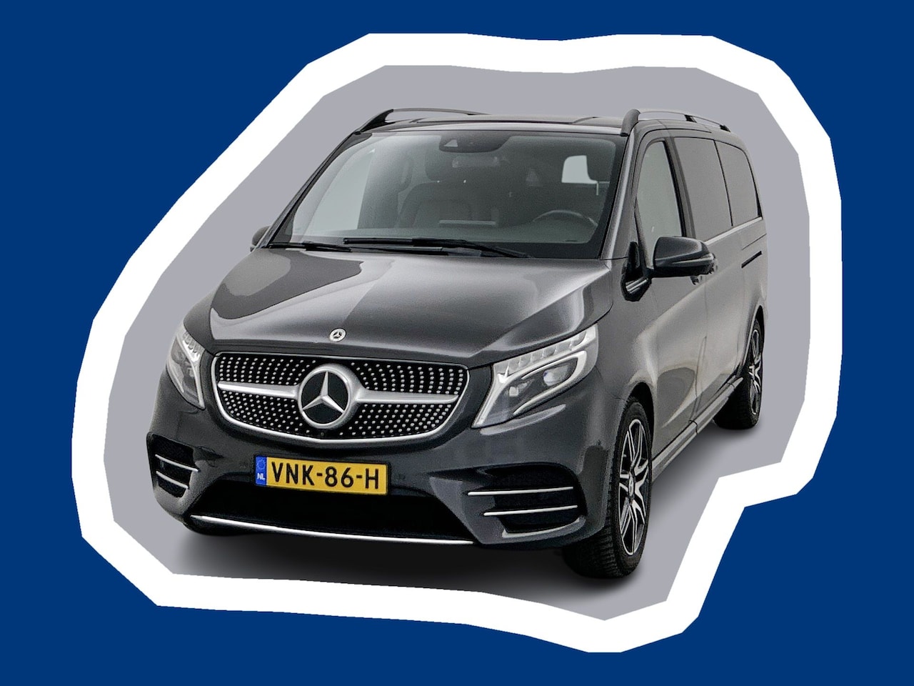 Mercedes-Benz V-klasse - 300d Extra Lang DC Avantgarde Edition AMG Elektr schuifdeuren Burmester audio Leder Dubbel - AutoWereld.nl