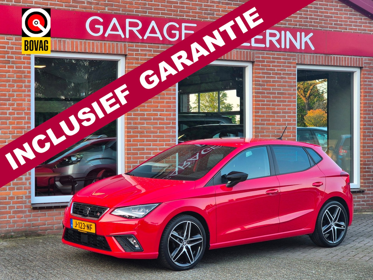 SEAT Ibiza - 1.0 TSI FR Business Intense 95PK 5drs clima, cruise, navi, led, carplay, camera, trekhaak - AutoWereld.nl
