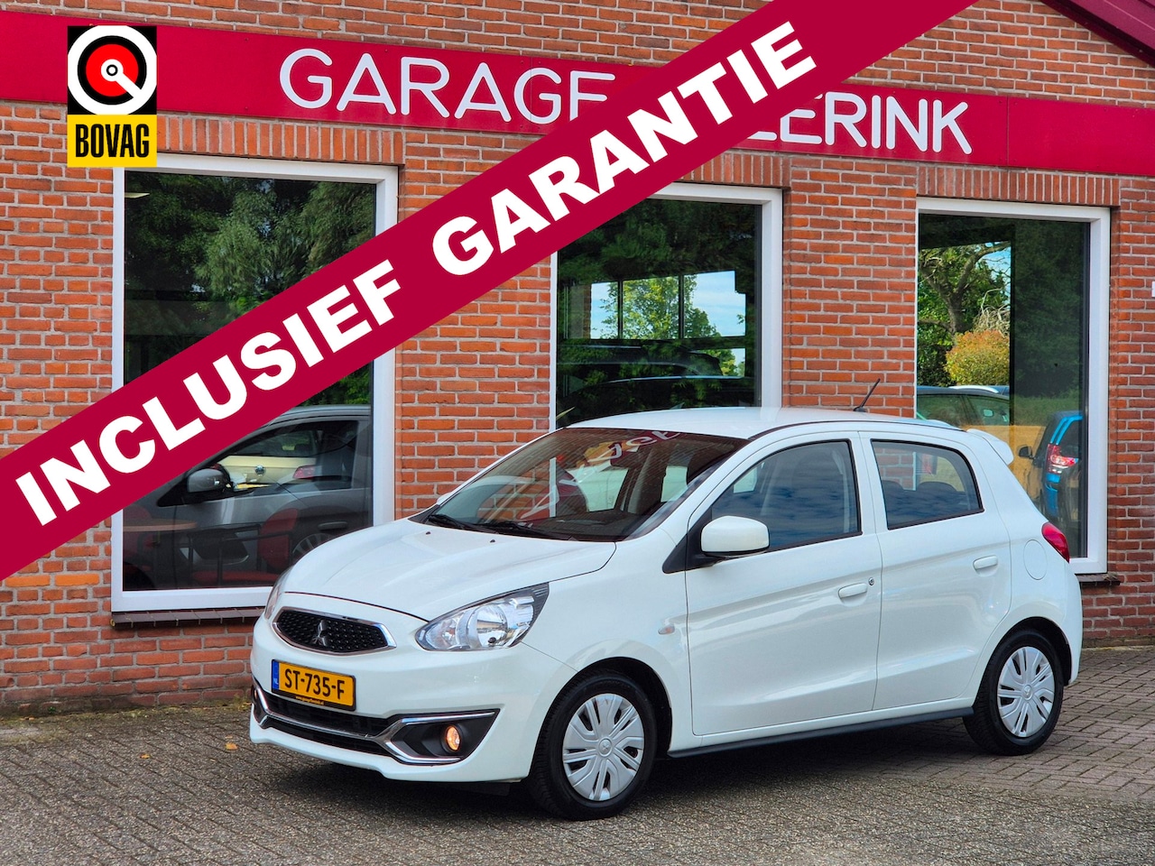 Mitsubishi Space Star - 1.0 Cool+ 71PK 5drs airco, elektr.ramen, centr.vergr, radio/cd, trekhaak - AutoWereld.nl