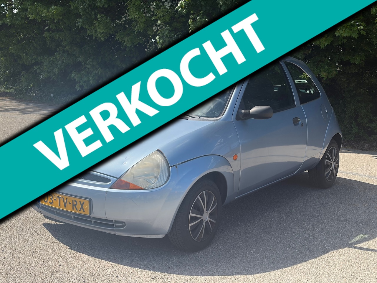 Ford Ka - 1.3 Futura 56DKM! NAP! Airco! Elektr Pakket! Blauw! - AutoWereld.nl