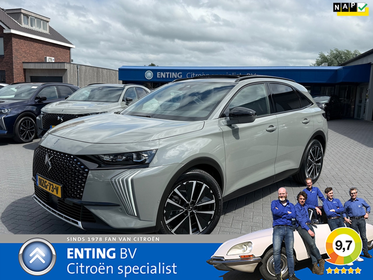DS 7 - 1.6 PHEV 300 4x4 PALLAS HIFI FOCAL SCHUIFDAK PACK COMFORT+PACK TECH - AutoWereld.nl