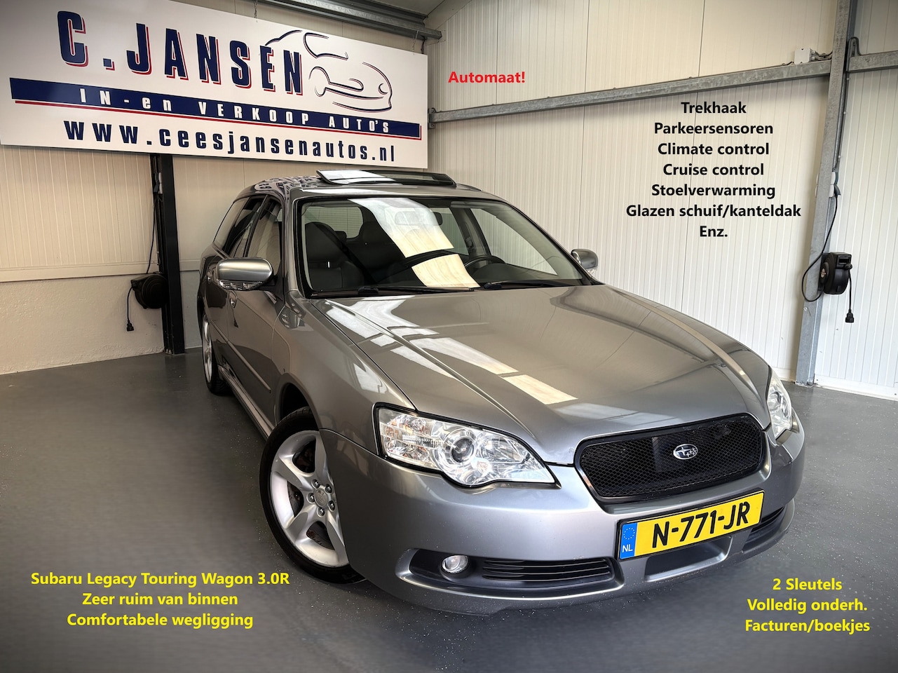 Subaru Legacy Touring Wagon - 3.0R Spec.B Executive Automaat! 4x4! Trekhaak | Cruise control | Electronic climate contro - AutoWereld.nl