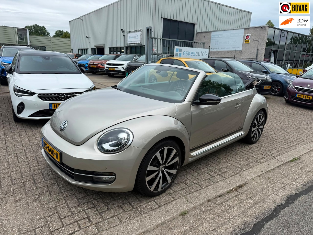 Volkswagen Beetle Cabriolet - 1.4 TSI Sport BlueMotion 1.4 TSI Sport BlueMotion, Automaat, Airco, fender Audio - AutoWereld.nl