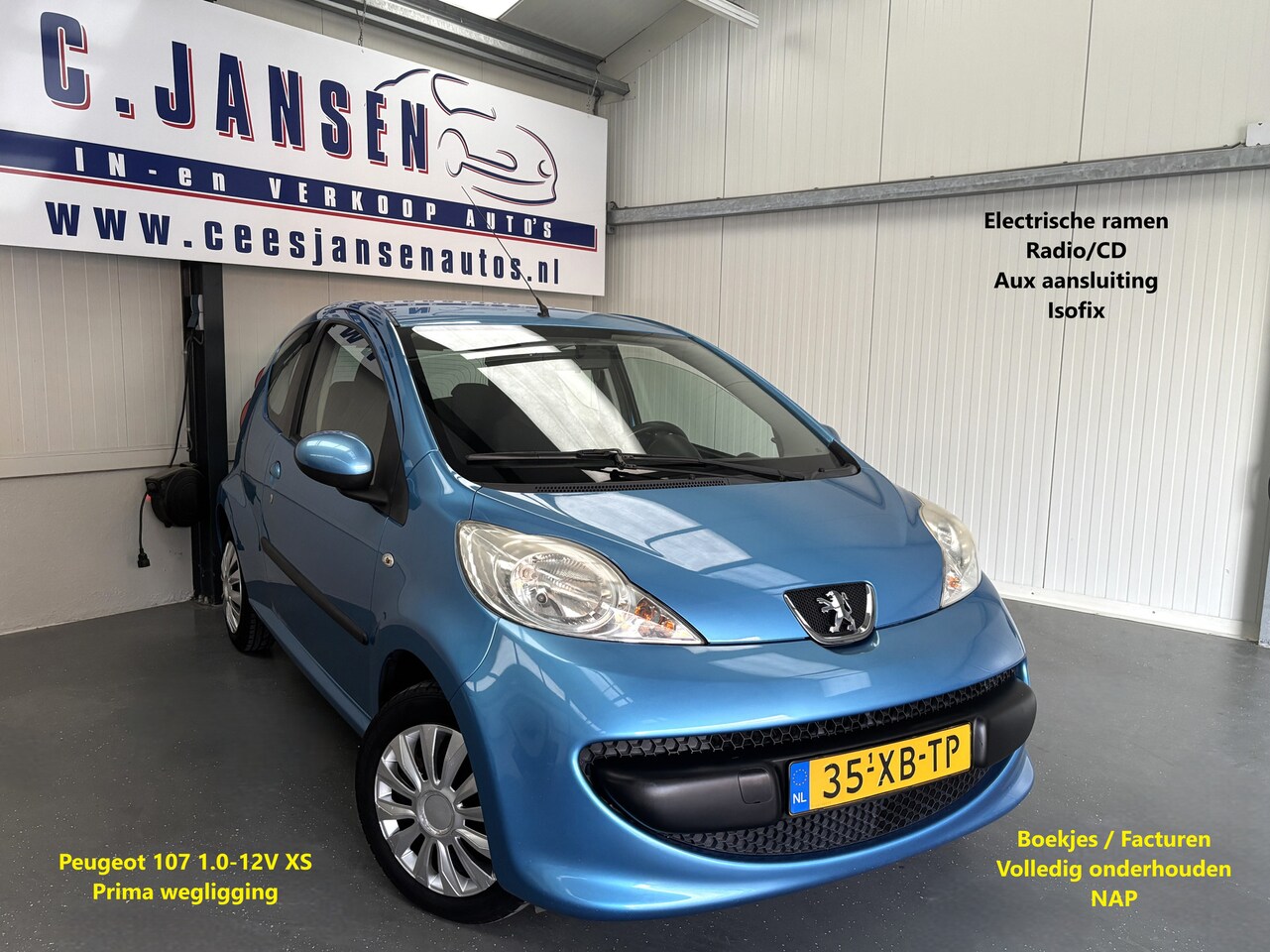 Peugeot 107 - 1.0-12V XS Nette auto! | AUX aansluiting | Isofix-bevestigingspunten voor kinderzitjes - AutoWereld.nl