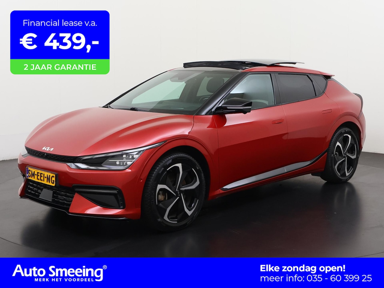 Kia EV6 - GT-Line 77.4 kWh | SOH 100% | Schuifdak | Zondag Open! - AutoWereld.nl