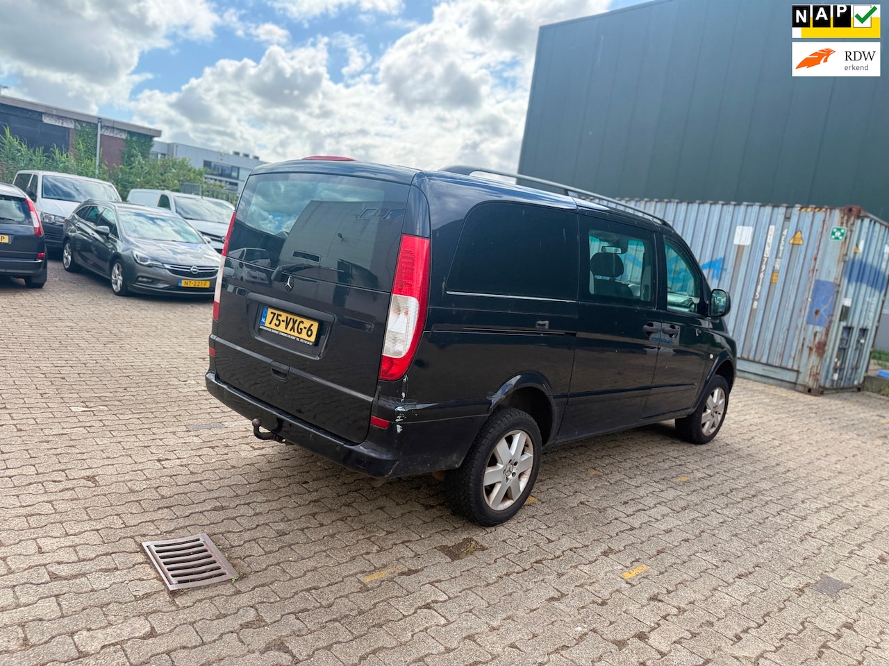 Mercedes-Benz Vito - 115 CDI 320 Lang Luxe ((( dubbel cabine/airco ))) - AutoWereld.nl