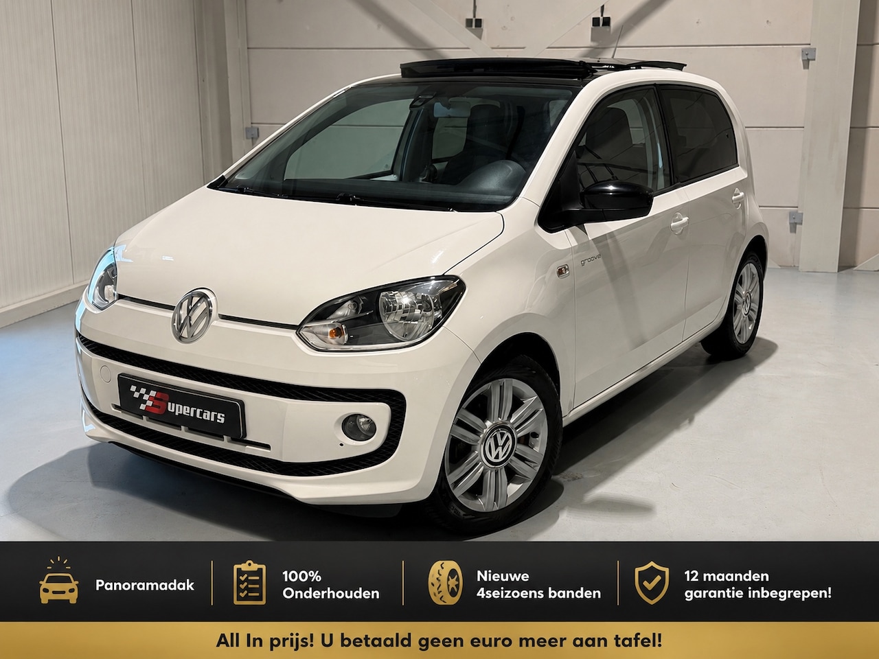 Volkswagen Up! - 1.0 Groove UP! |PANO|P.Sensor|CRUISE|NAVI| - AutoWereld.nl