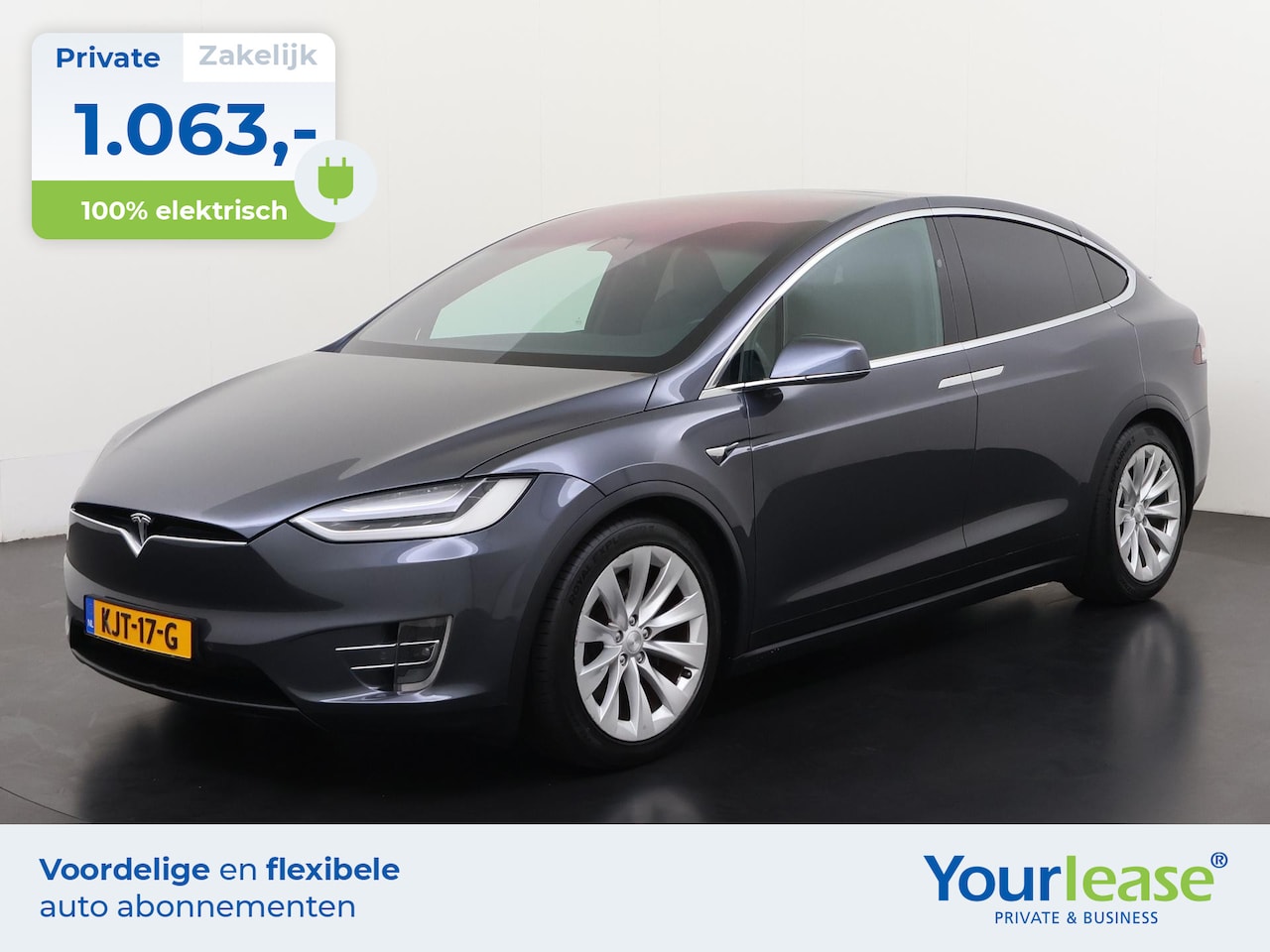 Tesla Model X - Long Range 7 Persoons | All-in 1063,- Private Lease | Direct uit voorraad - AutoWereld.nl
