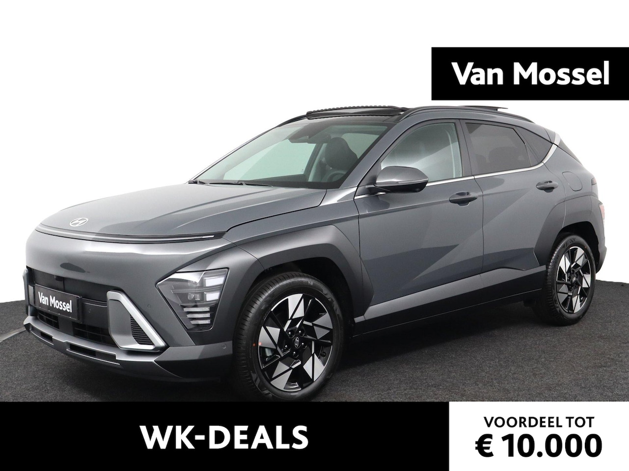 Hyundai Kona - 1.6 GDI HEV Premium Sky | Lederen Bekleding | Apple Carplay/Android Auto | Voor- en Achter - AutoWereld.nl
