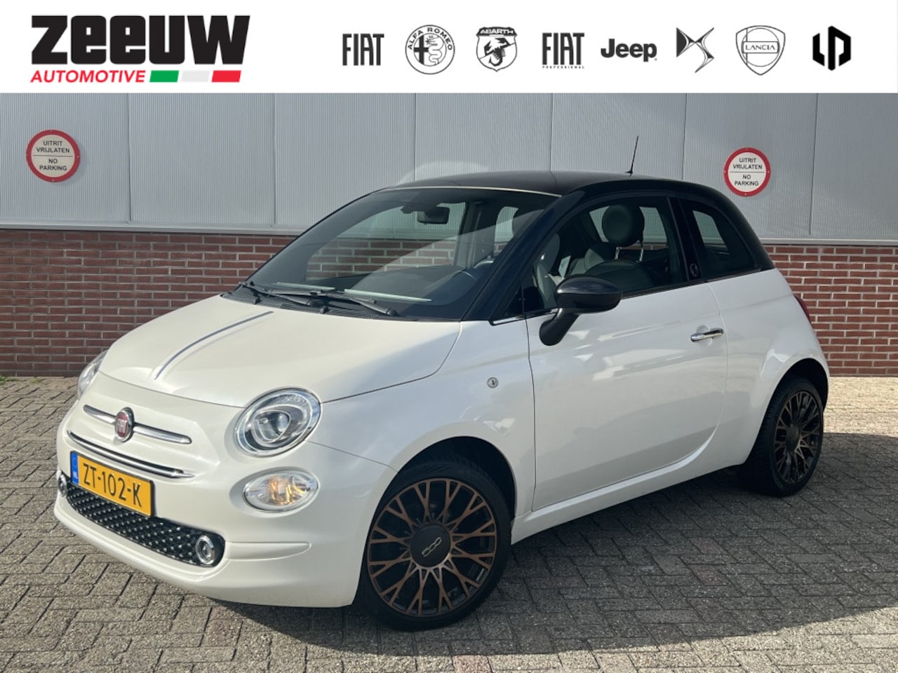 Fiat 500 - TwinAir Turbo 85 PK 120th | Carplay | Navi | BiColore | 16" - AutoWereld.nl