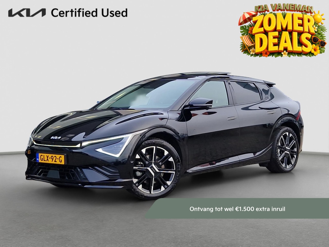 Kia EV6 - GT-Line 84 kWh | Direct Leverbaar! | Nieuw Model | Climate Control | Meridian Sound | Adap - AutoWereld.nl