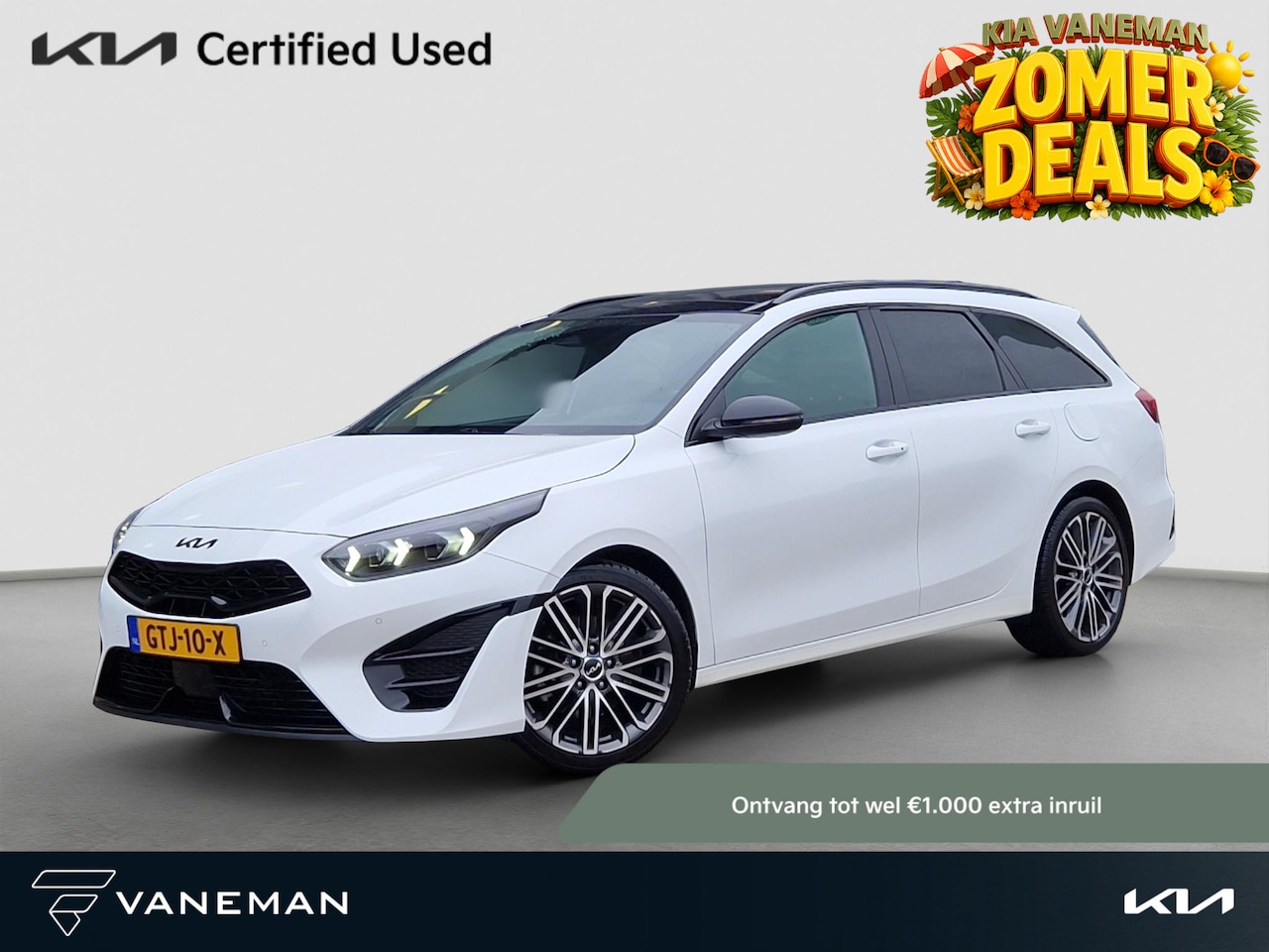 Kia Cee'd Sportswagon - Ceed 1.5 T-GDi GT-PlusLine Automaat | Trekhaak | Hulpveren | Stoelverwarming | JBL | - AutoWereld.nl