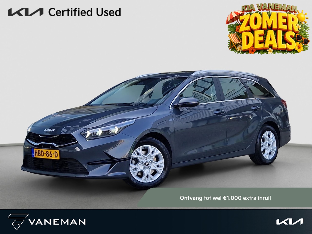 Kia Cee'd Sportswagon - Ceed 1.5 T-GDi DynamicLine | Camera | Clima | LED | Licht- en Regensensor | - AutoWereld.nl