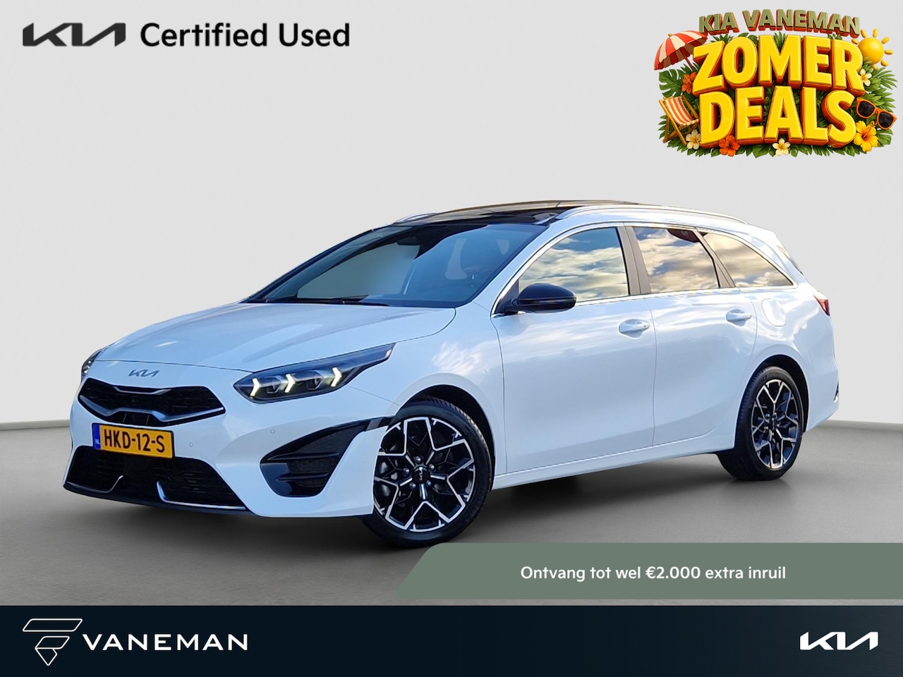 Kia Cee'd Sportswagon - Ceed 1.5 T-GDi GT-Line | Pano | Stoelverwarming | LED | Climate | Elek. Achterklep | - AutoWereld.nl