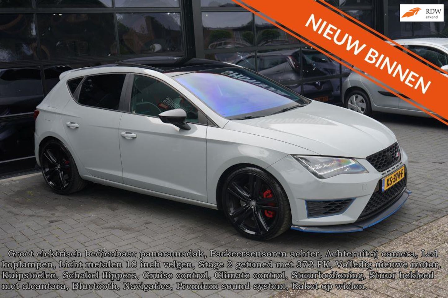 SEAT Leon - 2.0 TSI Cupra 280 2.0 TSI Cupra 280, Camera, Clima, Panodak, Led, 372PK, Nieuwe motor - AutoWereld.nl