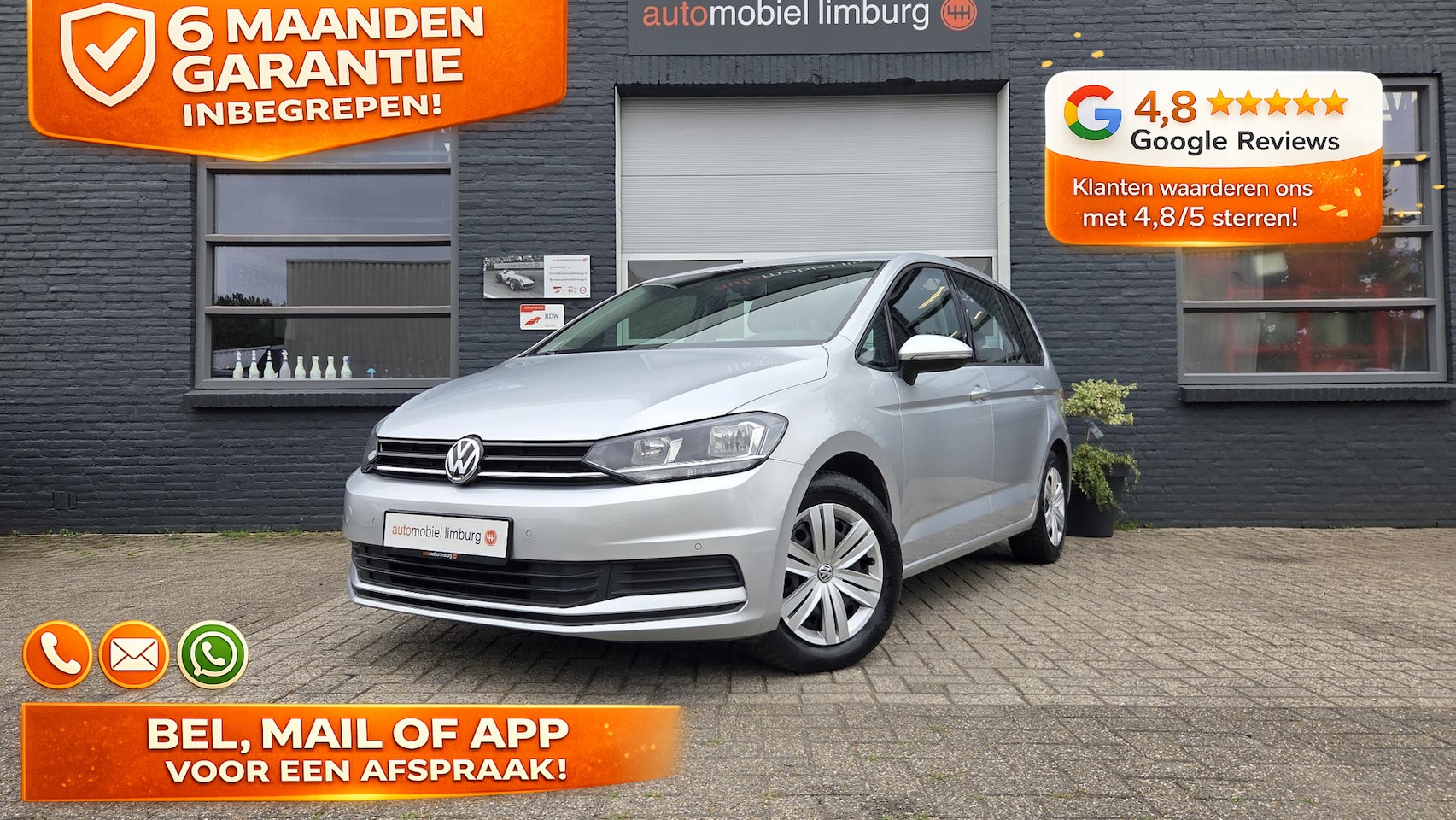 Volkswagen Touran - 1.2 TSI Trendline 7p | 7 ZITPLAATSEN | TREKHAAK WEGKLAPBAAR | NAVIGATIE | VOLLEDIGE ONDERH - AutoWereld.nl