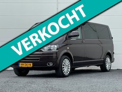 Volkswagen Transporter - 2.0 TDI L2H1 Org NL Dub Cabine 6 Pers Automaat Leer Trekhaak Volledige onderhoud historie