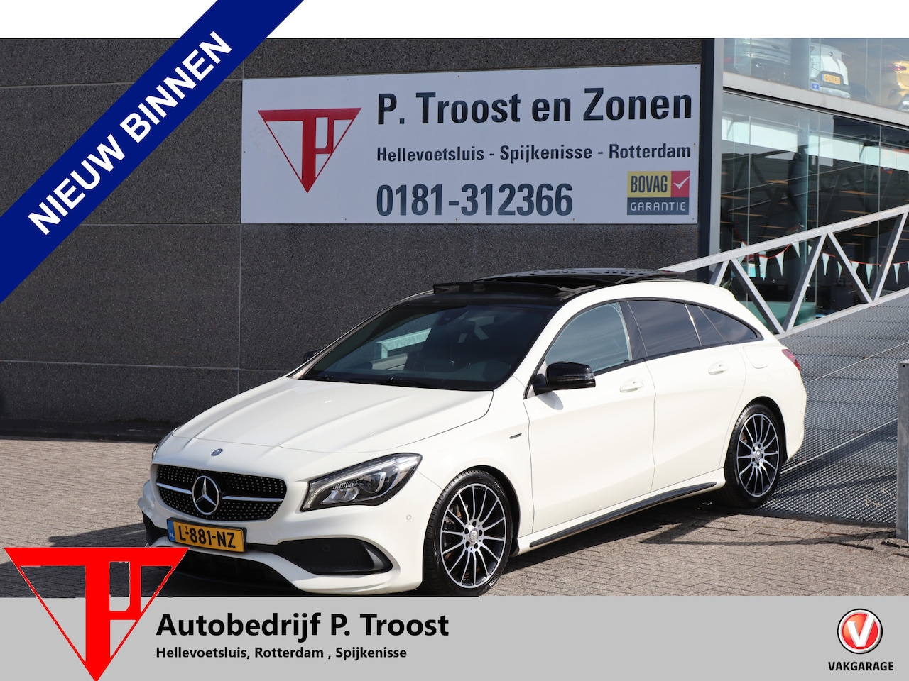 Mercedes-Benz CLA-klasse Shooting Brake - 200 Prestige AMG/White edition/Night/Panoramadak/Stoelverwarming/Cruise control/Achteruitr - AutoWereld.nl