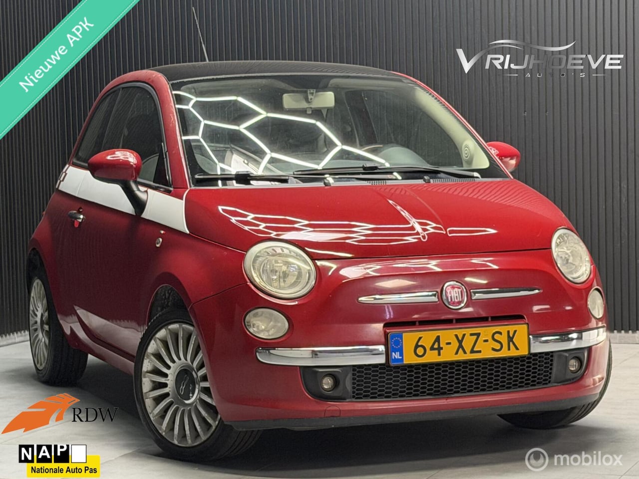 Fiat 500 - 1.4-16V Lounge|NIEUW APK|NAP|AIRCO|ELEKPAKKET - AutoWereld.nl