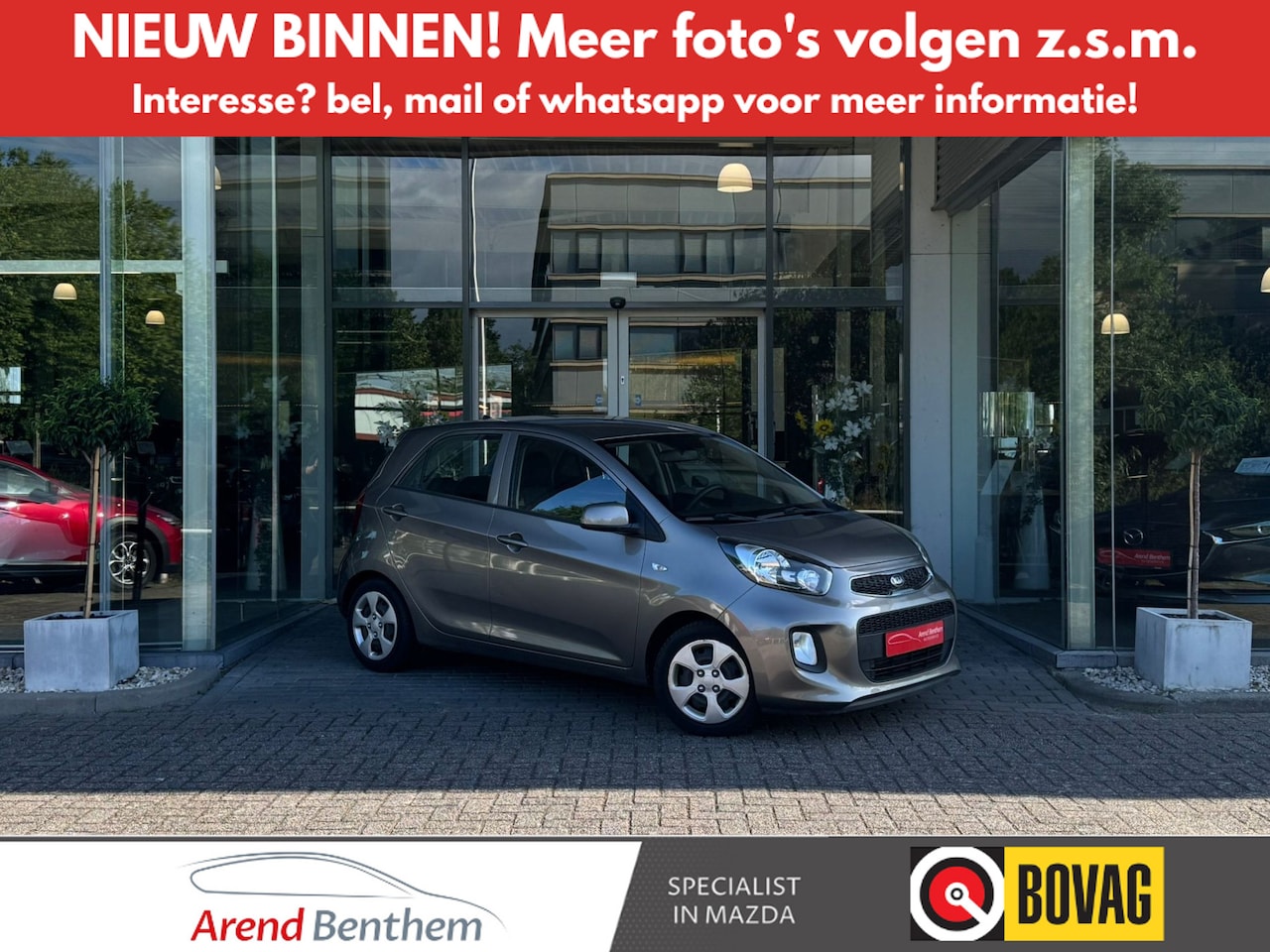 Kia Picanto - 1.0 CVVT ComfortLine 5drs / Airco / CV / Audio - AutoWereld.nl