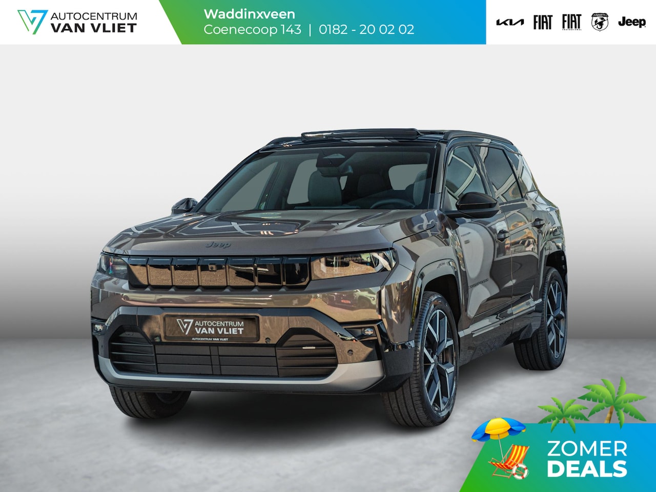 Jeep Compass - First Edition 74 kWh | Adapt. Cruise | Camera | Carplay | 20" | Elektr. A-Klep | Navi | Wi - AutoWereld.nl
