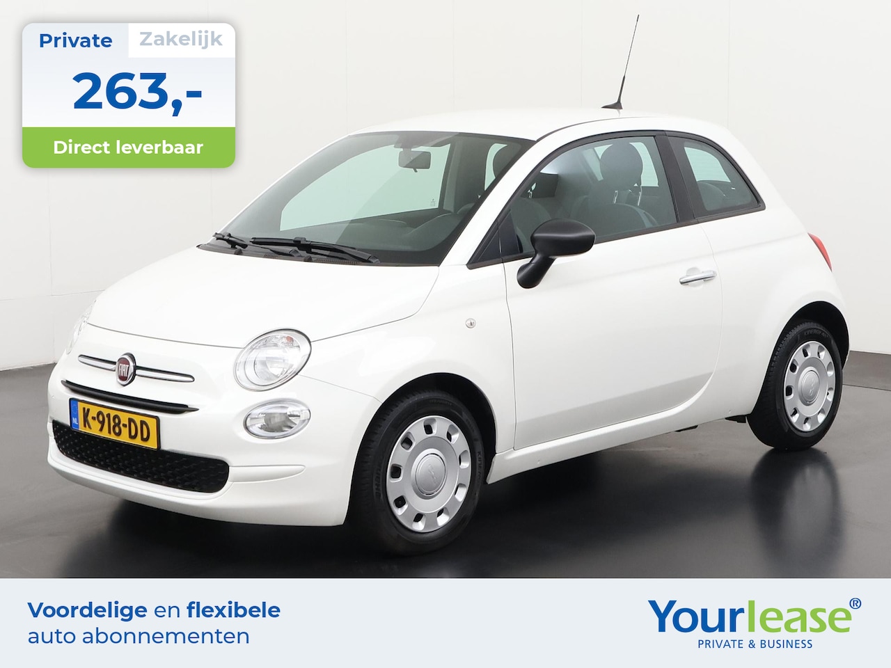 Fiat 500 - 1.0 Hybrid Pop | All-in 263,- Private Lease | Direct uit voorraad - AutoWereld.nl