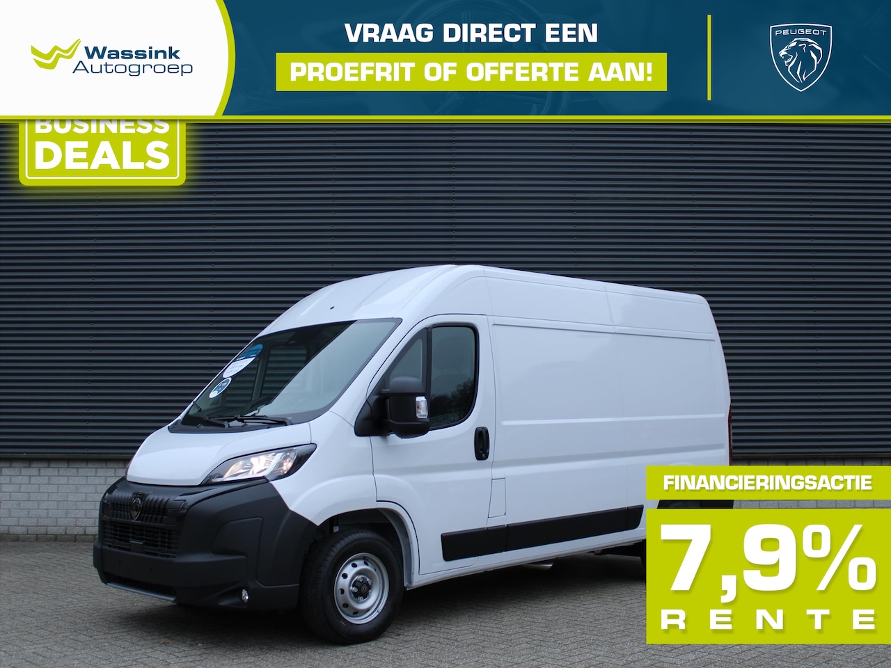 Peugeot Boxer - Zwaar 2.2 HDi 140PK L2H2 3,5T I Trekhaak 3000 kg trekgewicht I Pack Techno Plus I Verzwaar - AutoWereld.nl