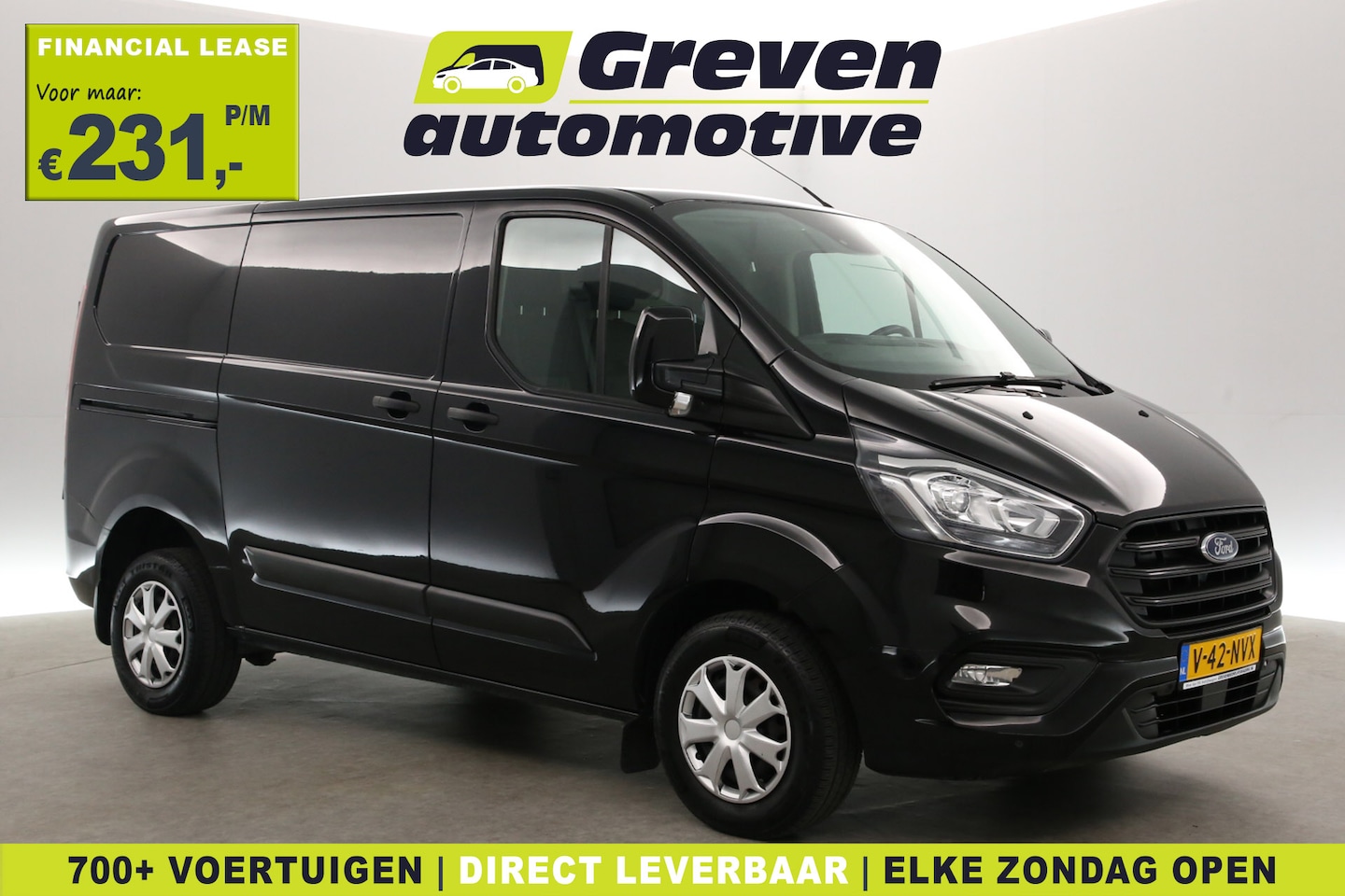 Ford Transit Custom - 2.0 TDCI L1H1 | Airco | Cruise | Trekhaak | 3 Zits | Parkeersens. | Stoelverw. - AutoWereld.nl